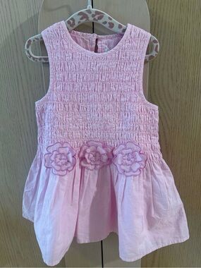Zara Pink/Lavender Smocked Floral Sundress